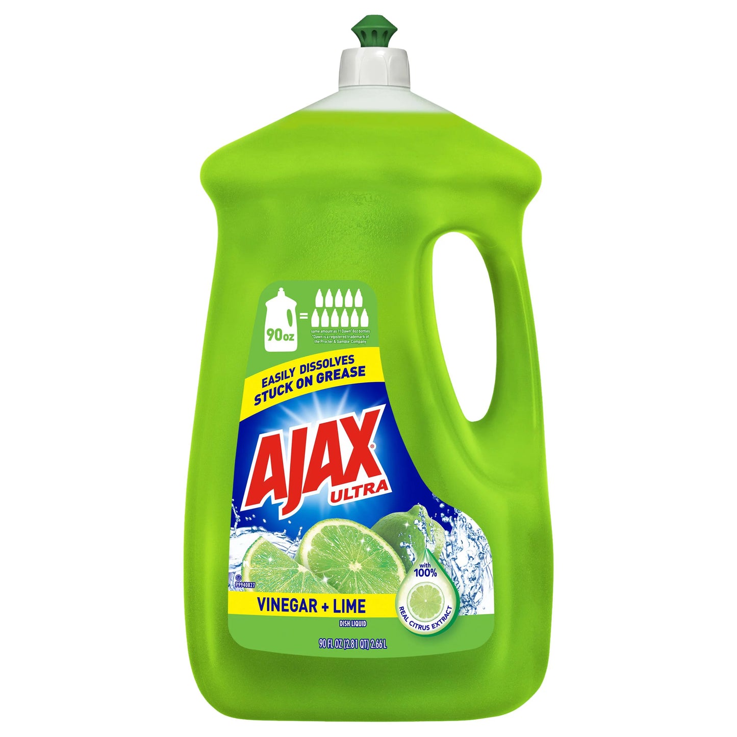 Ajax Dish Detergent Liquid Lime 4/90oz