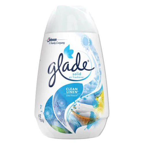 GLADE SOLID AIR FRESHENER CLEAN LINEN 6oz 12 PACK